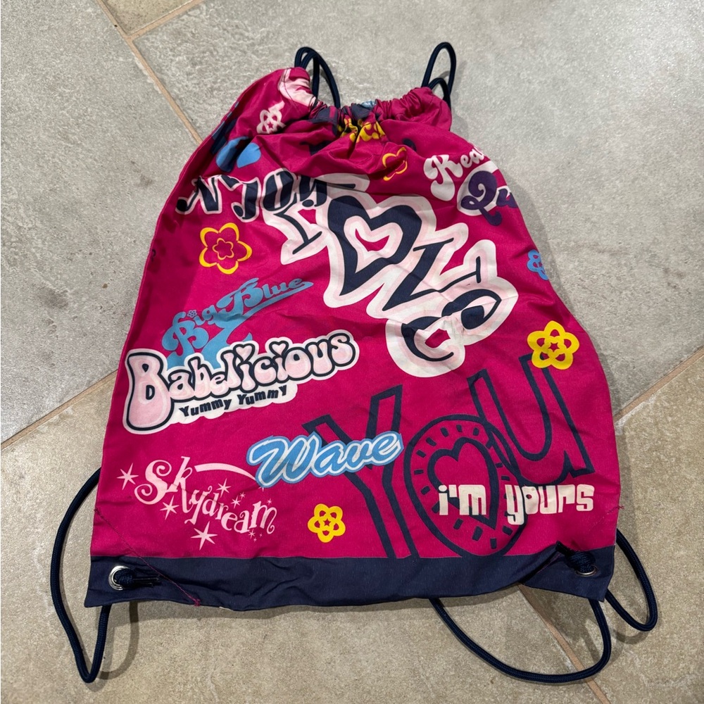 Colorful Graphic Drawstring Backpack